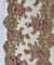 Rose Gold 3D Wide Floral Sequin & Mesh Lace Trim for Table Runner 13"